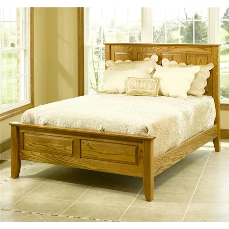 English Queen Shaker Bed with Low Footboard